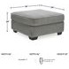 Altari Alloy Oversized Accent Ottoman