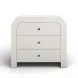 Hump White Arched 3 Drawer Chest