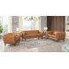 Sorella Cinnamon Brown Leather 84" Sofa
