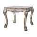 Dresden Vintage Bone White Square End Table