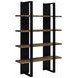 Danbrook Black And Aged Walnut Bookcase