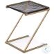 Corina Gold And Cast Glass Scatter Table