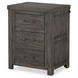 Bunkhouse Aged Barnwood 2 Drawer Nightstand with USB Charging