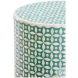 Finch White And Seagreen Accent Table