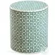 Finch White And Seagreen Accent Table