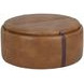 Borano Tobacco Tan and Autumn Chestnut Wheeled Storage Ottoman