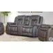 Morello Gray Power Reclining 77" Console Loveseat Power Footrest