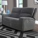 Nova Bizmark Gray Performance Fabric 63" Power Reclining Loveseat