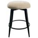 Metal Base Barstools Champagne Performance Fabric Swivel Backless Bar Stool