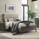 Portia Brushed Brindle and Beige Queen Upholstered Panel Bed with Storage Bench