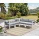 Nash Outdoor Seating Buff 5 Piece Outdoor Modular Sectional