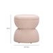 Tomlin Light Pink Performance Chenille Upholstered Round Game Ottoman