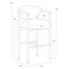 Freya Gifford Script Upholstered Barstool