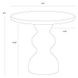 Raul Sage 34" Round Concrete Top Outdoor Bistro Table