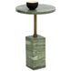 Mizani Sage Round Concrete Top Outdoor End Table