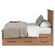 Oak Park Taupe King Storage Panel Bed with 9 Drawers