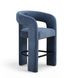 Malone Denim Blue Performance Fabric Upholstered Counter Height Stool
