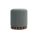 Dex Dark Olive Green Performance Vegan Mohair Upholstered Round Ottoman