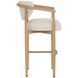 Sigrid Monument Oatmeal Upholstered Bar Stool