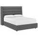 Emmit Quarry Queen Upholstered Platform Bed