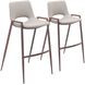 Desi Beige Bar Stool Set Of 2
