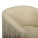 Shag Me Tan Upholstered Swivel Accent Chair