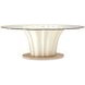London Place Creamy Pearl 90" Oval Entry Table