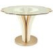 London Place Creamy Pearl 90" Oval Entry Table