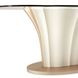 London Place Creamy Pearl 90" Oval Entry Table