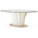London Place Creamy Pearl 90" Oval Entry Table
