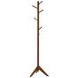 Devlin Walnut 6 Hooks Coat Rack