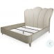 Villa Cherie Caramel California King Channel Tufted Upholstered Platform Bed