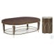 Villa Cherie Hazelnut Oval Cocktail Table