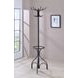 Kiefer Black 12 Hooks Coat Rack