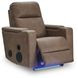 Flinlock Caramel Glider Power Recliner with Audio System