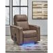 Flinlock Caramel Glider Power Recliner with Audio System