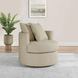 Debbie Camel Boucle Swivel Chair