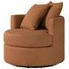 Debbie Burnt Orange Boucle Swivel Chair