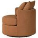 Debbie Burnt Orange Boucle Swivel Chair