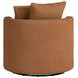 Debbie Burnt Orange Boucle Swivel Chair
