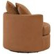 Debbie Burnt Orange Boucle Swivel Chair