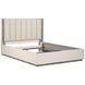 Alvara Stone and Taupe Upholstered Platform Bedroom Set