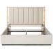Alvara Stone and Taupe Upholstered Platform Bedroom Set