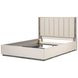 Alvara Stone and Taupe Upholstered Platform Bedroom Set