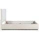 Alvara Stone and Taupe King Upholstered Platform Bed with LED