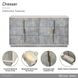 Pavira Stone 6 Drawer Dresser with LED