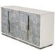 Alvara Stone and Taupe Upholstered Platform Bedroom Set