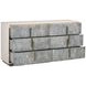 Alvara Stone 6 Drawer Dresser with LED