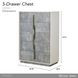 Pavira Stone 5 Drawer Chest with LED