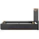 Kayner Charcoal Queen Platform Bed with LED and USB Charging